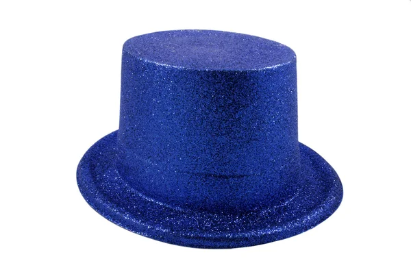 파란 모자 흰색 절연 — 스톡 사진