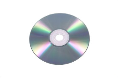 CD/Dvd üzerinde beyaz izole