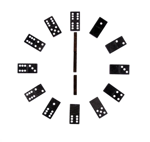 Domino dial isolated on white — Stock Photo, Image