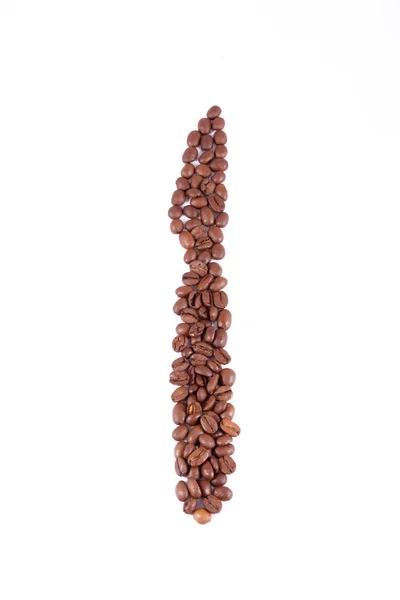 Coltello fatto di chicchi di caffè — Foto Stock