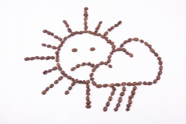 Unhappy sun clipart