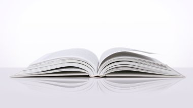 The open book isolated on background clipart