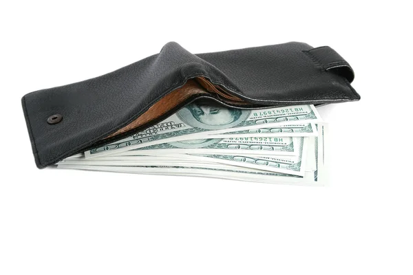 Pengar i en handväska — Stockfoto