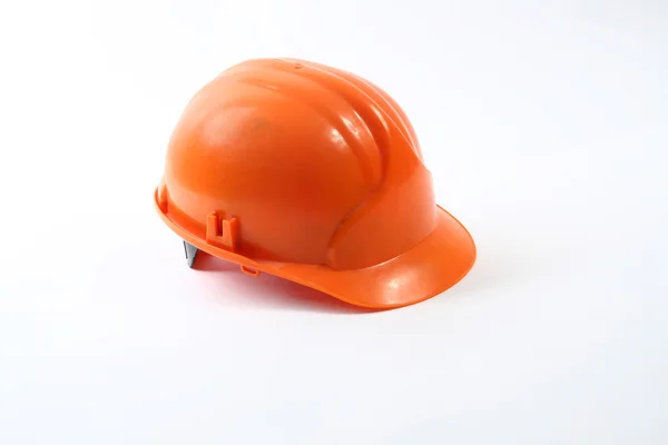 stock image Red hard hat isolated on white