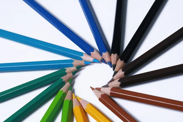 Renkli kalemler çeşitleri — Stok fotoğraf