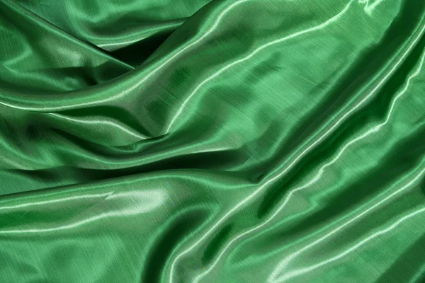 Mătase verde netedă și elegantă — Fotografie, imagine de stoc