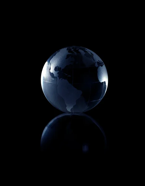 世界は黒に分離された背景の wi — ストック写真