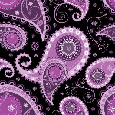 Seamless paisley background clipart