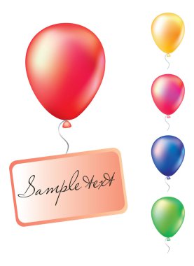 Set of balloons clipart