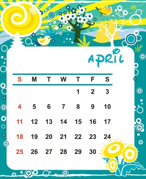 4月 — 图库矢量图片