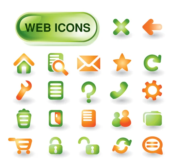 Conjunto de iconos web vectorial — Archivo Imágenes Vectoriales