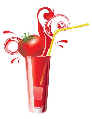 Tomato juice clipart