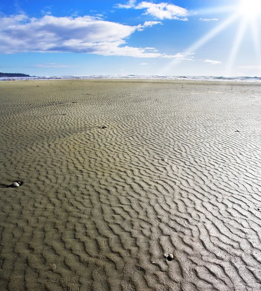 Sandy shallow on a beach — Stock Photo, Image