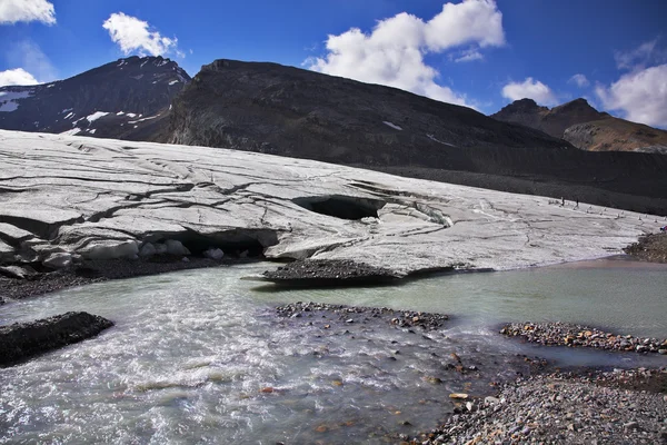 Enormous thawing glacier. — Stockfoto