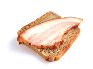 Ham with pumpernickels clipart