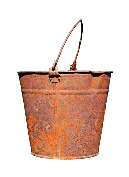Viejo cubo oxidado — Foto de Stock