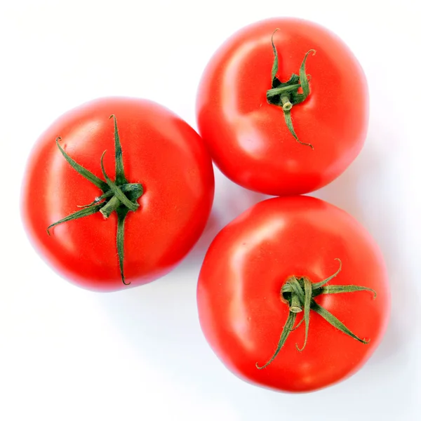 Ντομάτες σε λευκό φόντο — Φωτογραφία Αρχείου