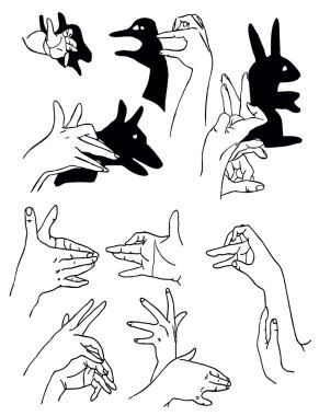 Figures made hand clipart