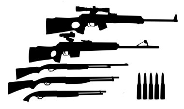 Hunt weapons clipart