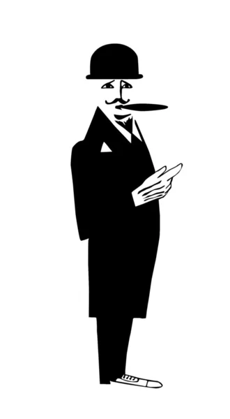 Desenho do cavalheiro — Fotografia de Stock