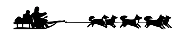 Desenho de equipes de cães — Fotografia de Stock