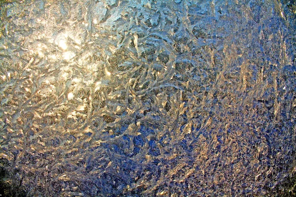 Ice on window — Stock Photo, Image