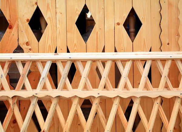 Nuovo recinto in legno — Foto Stock