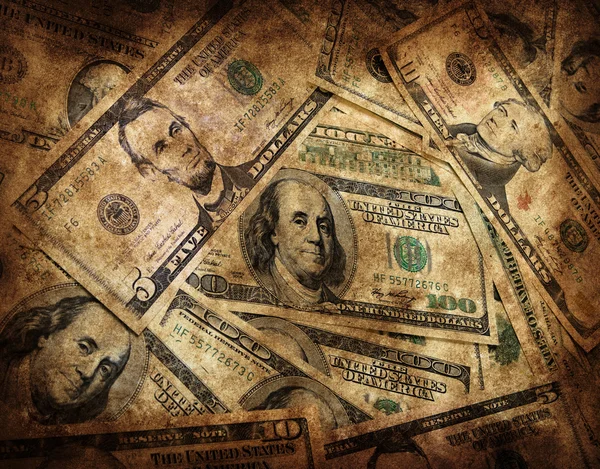 Grunge peníze pozadí — Stock fotografie