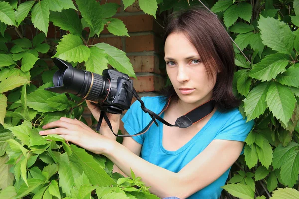 Photographer on nature. — Stock Photo, Image