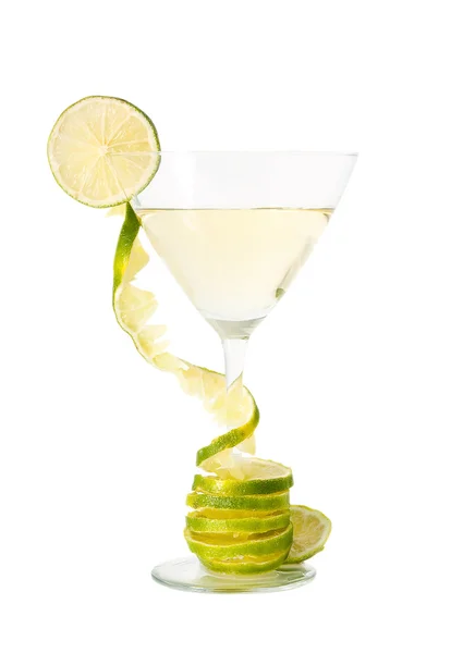 Martini a vápno. — Stock fotografie