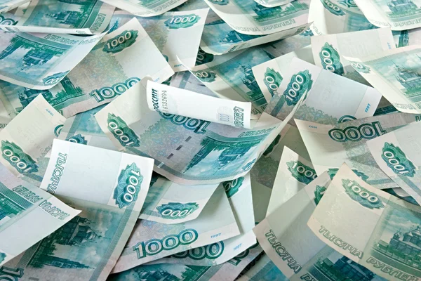 Russischer Rubel. — Stockfoto