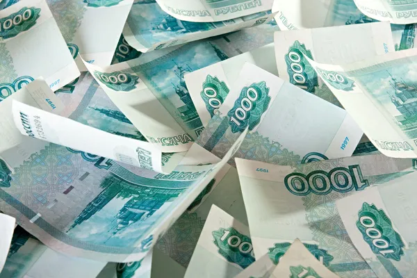 Rublo russo. — Fotografia de Stock