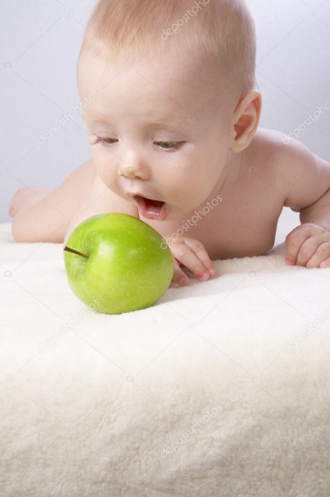 Babe and an apple #9