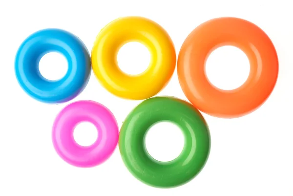 Anéis de plástico — Fotografia de Stock