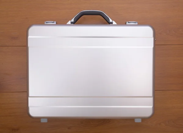 Металлический чемодан — стоковое фото