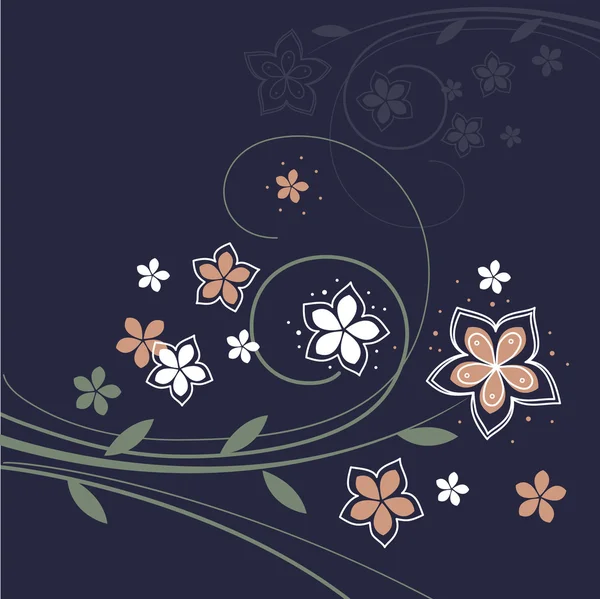 Αφηρημένο floral σχέδιο — Διανυσματικό Αρχείο