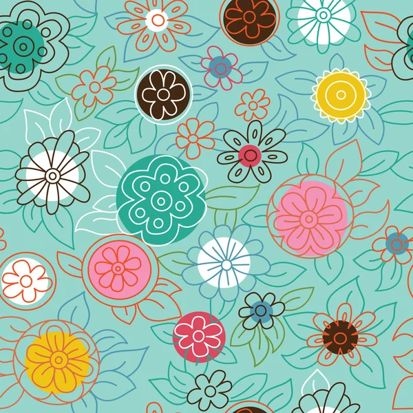 Modern floral pattern — Stock Vector