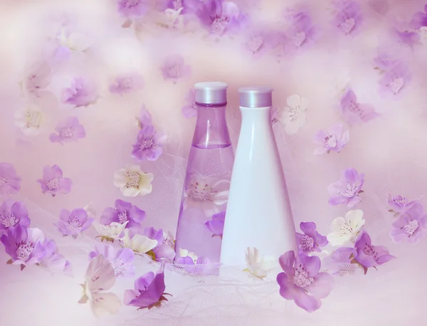 Háttér gyönyörű parfüm Stock Kép