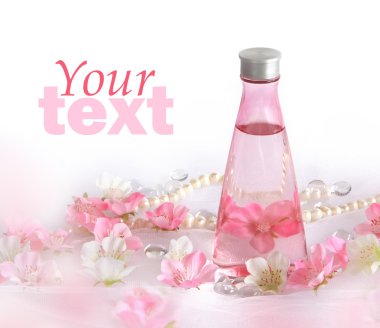 Beautiful perfume background clipart