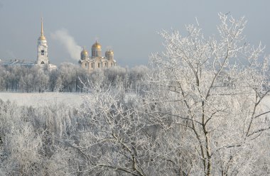 Frost russian winter clipart