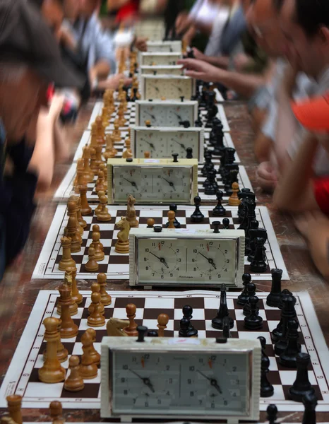 Шахматная конкуренция — стоковое фото
