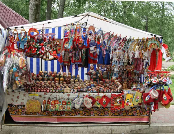 Ryska traditionella souvenirer — Stockfoto