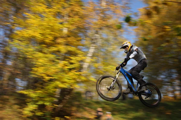 Stock image Flying biker