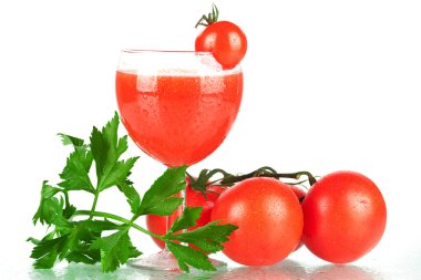 Fresh tomato juice clipart