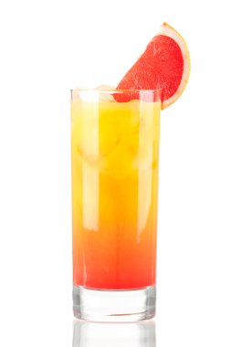 Tequila sunrise alcohol cocktail clipart