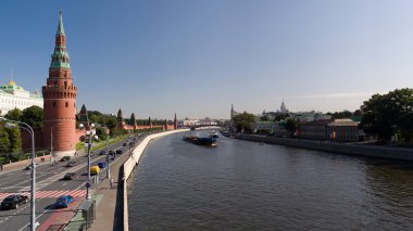 Moskova kremlin ve Moskova Nehri