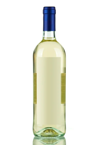 Egy üveg fehérbor — Stock Fotó