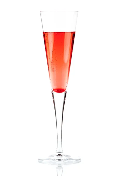 Röd champagne alkohol cocktail — Stockfoto