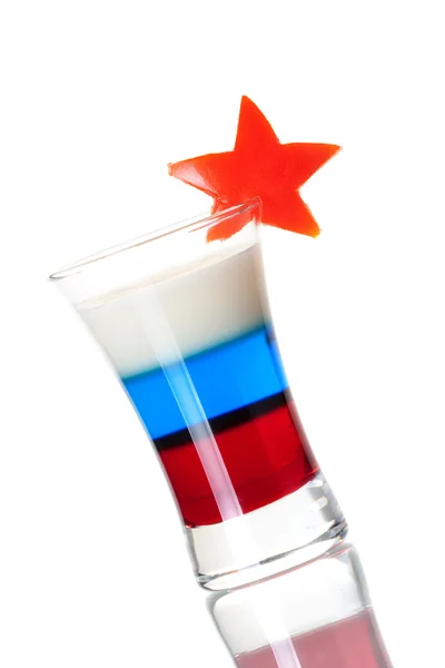 Raccolta di cocktail di sparo: Bandiera russa — Foto Stock
