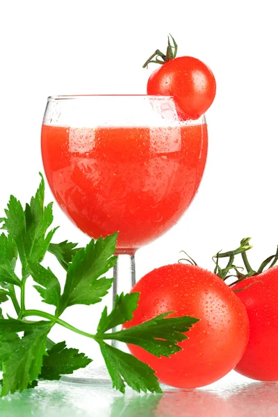 Succo di pomodoro fresco — Foto Stock